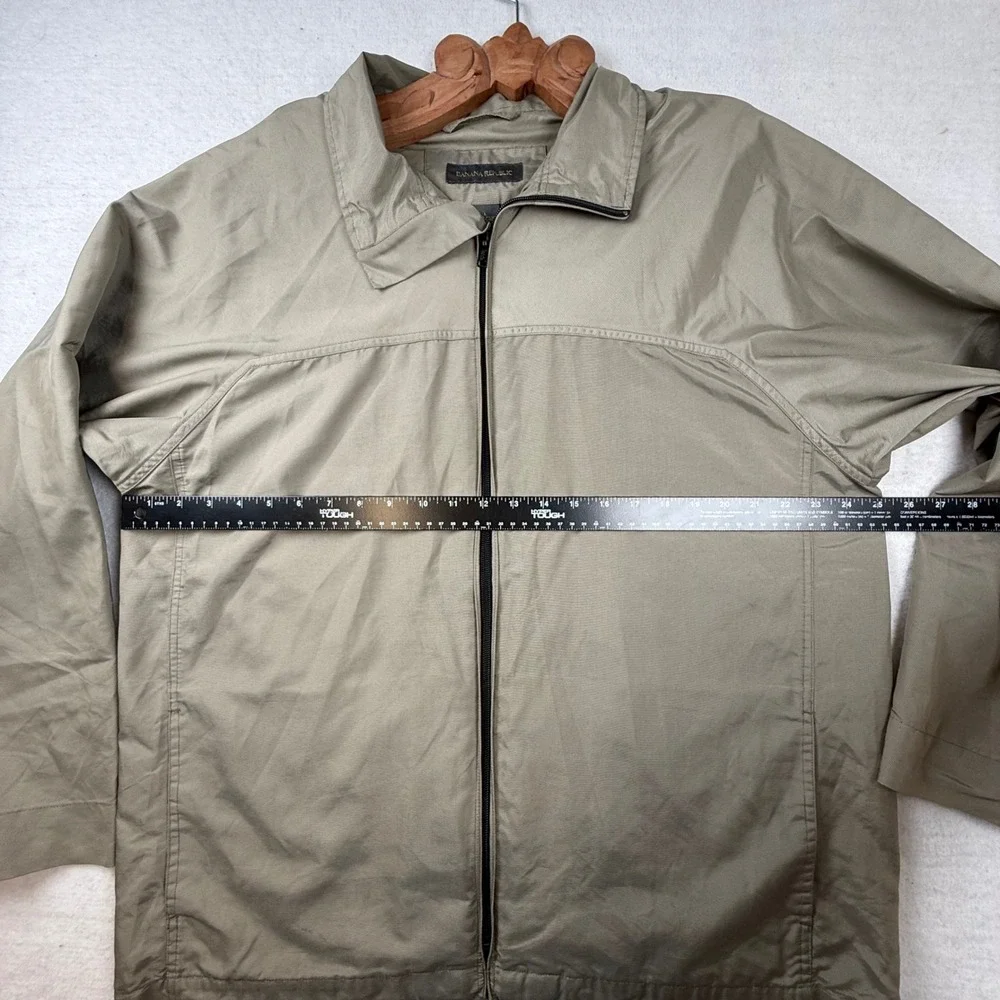 Banana Republic‎ Mens Large Khaki Tan  Windbreaker Jacket gorpcore utility coat
